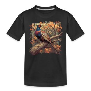 Faisans Faisan - T-shirt bio Premium Enfant - noir - Devant