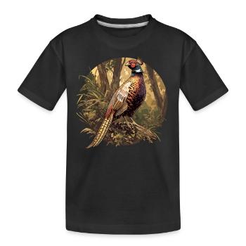 Faisans Faisan - T-shirt bio Premium Enfant - noir - Devant