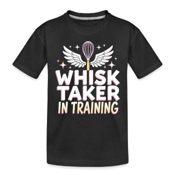 Junior Baking Kandidat Junger Koch Backen - Kinder Premium Bio T-Shirt - Schwarz - Vorne