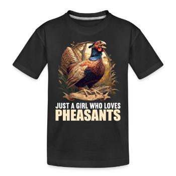 Faisans Faisan - T-shirt bio Premium Enfant - noir - Devant