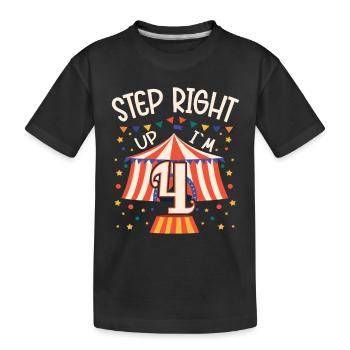 Circus Birthday Party - 4th Birthday Boy 4 Years - Kinder Premium Bio T-Shirt - Schwarz - Vorne