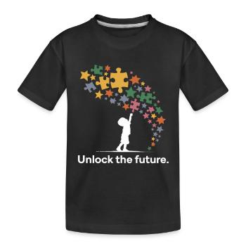 Piece of the puzzle for the future - Kids' Premium Organic T-Shirt - black - Front