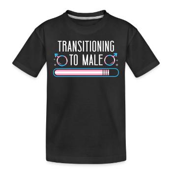 Transgender Trans LGBT Pride - Kids' Premium Organic T-Shirt - black - Front