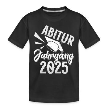 ABITUR JAHRGANG 2025 Abiturienten Lustiges - Kinder Premium Bio T-Shirt - Schwarz - Vorne