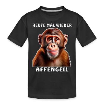 MONKEY AGAIN TODAY - T-shirt bio Premium Enfant - noir - Devant