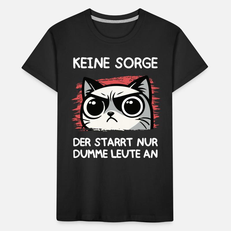 Grumpy Blick – Der starrt nur dumme Leute an Kinder Premium Bio T-Shirt