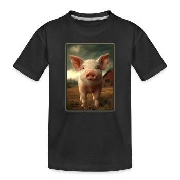 Cochon Cochon - T-shirt bio Premium Enfant - noir - Devant