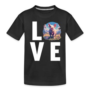 Cochon Cochon - T-shirt bio Premium Enfant - noir - Devant