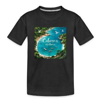 Cabrera Mallorca - Kids' Premium Organic T-Shirt - black - Front