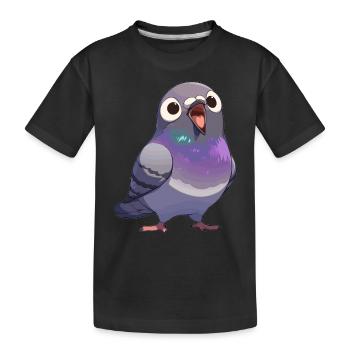 Pigeons Pigeon - T-shirt bio Premium Enfant - noir - Devant