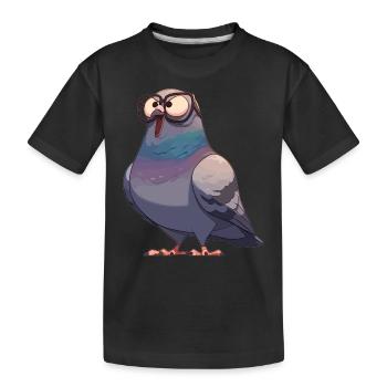 Pigeons Pigeon - T-shirt bio Premium Enfant - noir - Devant