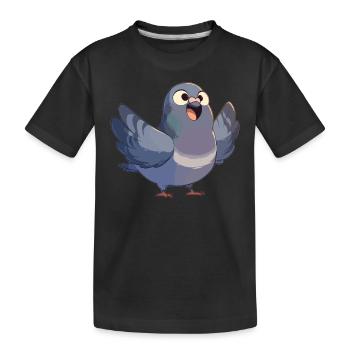 Pigeons Pigeon - T-shirt bio Premium Enfant - noir - Devant