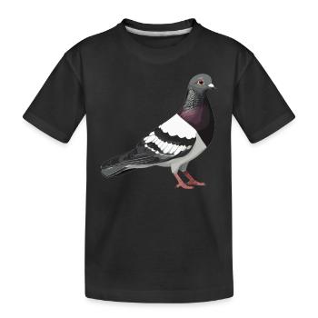 Pigeons Pigeon - T-shirt bio Premium Enfant - noir - Devant