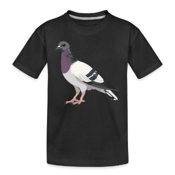 Pigeons Pigeon - T-shirt bio Premium Enfant - noir - Devant