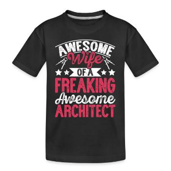 Architecte - T-shirt bio Premium Enfant - noir - Devant
