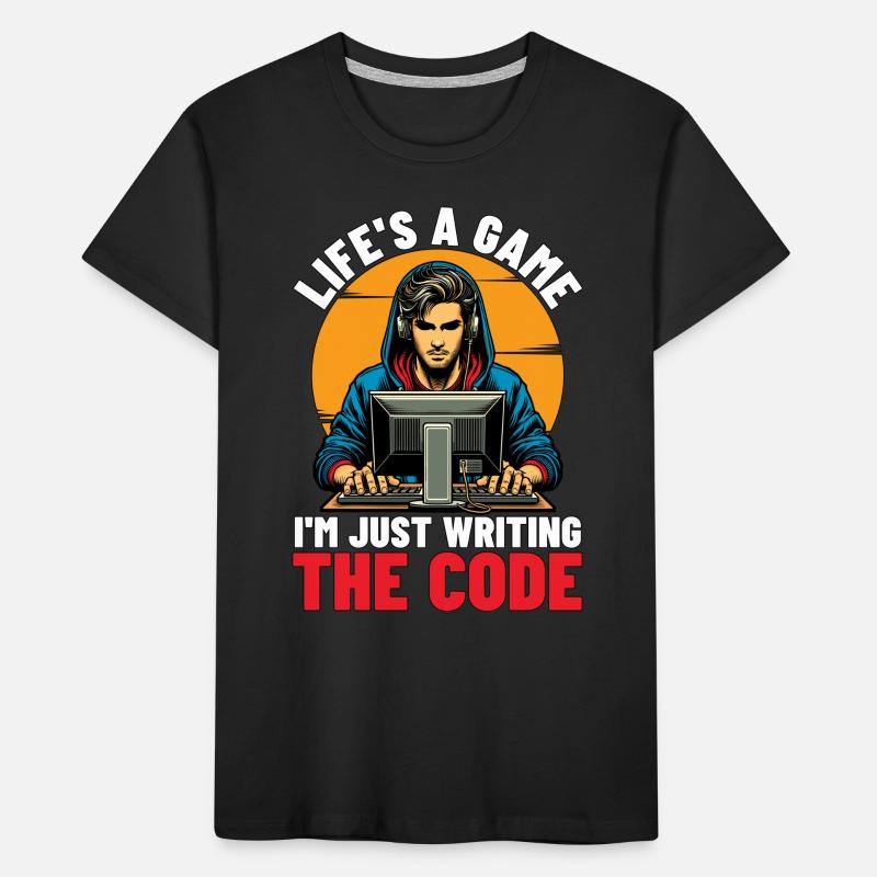 Coder Life's A Game I'm Just Web Developer Coders Kids' Premium Organic T-Shirt