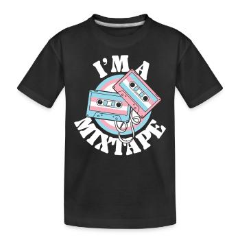 Transgender Trans LGBT Pride - Kids' Premium Organic T-Shirt - black - Front