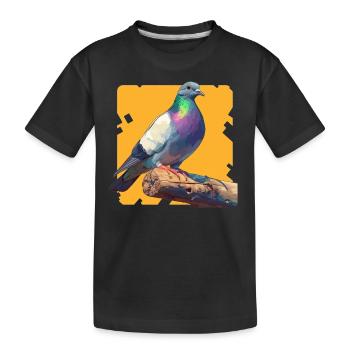 Pigeons Pigeon - T-shirt bio Premium Enfant - noir - Devant