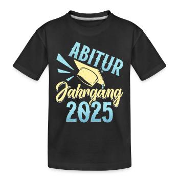ABITUR JAHRGANG 2025 Abiturienten Lustiges - Kinder Premium Bio T-Shirt - Schwarz - Vorne
