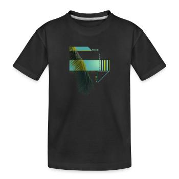 Paradise Sunshine Serenity Palm - Kids' Premium Organic T-Shirt - black - Front