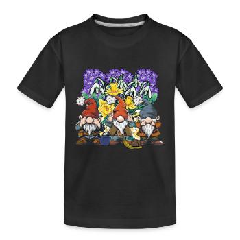 Jardin Printemps Jardinier Jardinage Jardinier Amateur - T-shirt bio Premium Enfant - noir - Devant