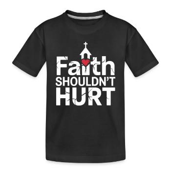 Former religious community survivors - Kids' Premium Organic T-Shirt - black - Front
