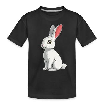 Bunny Bunny - Kids' Premium Organic T-Shirt - black - Front