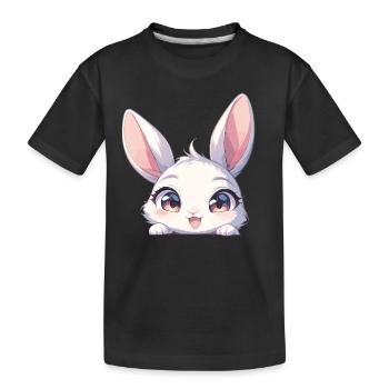 Bunny Bunny - Kids' Premium Organic T-Shirt - black - Front