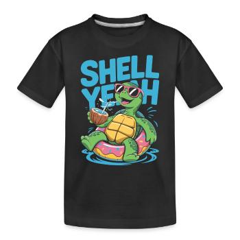 Shell yeah – Chill Turtle - T-shirt bio Premium Enfant - noir - Devant