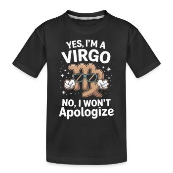 Chemise Virgo Zodiac Statement - T-shirt bio Premium Enfant - noir - Devant