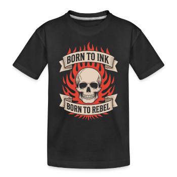 Des personnes âgées tatouées vieillissant fièrement, - T-shirt bio Premium Enfant - noir - Devant