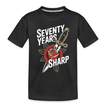 Des personnes âgées tatouées vieillissant fièrement, - T-shirt bio Premium Enfant - noir - Devant