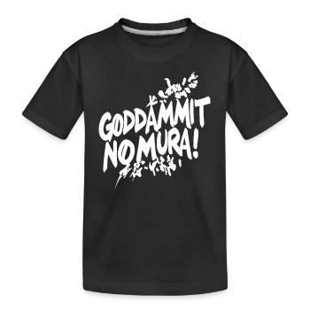 Goddammit Nomura – Zerstörungs Design - Kinder Premium Bio T-Shirt - Schwarz - Vorne