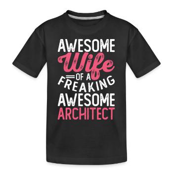 Architecte - T-shirt bio Premium Enfant - noir - Devant