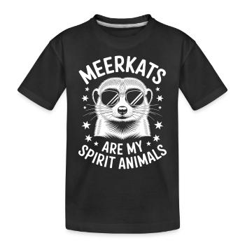 Suricate disant drôle Cadeau de suricate - T-shirt bio Premium Enfant - noir - Devant