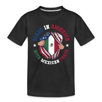 Fabriqué en Amérique avec des pièces mexicaines - T-shirt bio Premium Enfant - noir - Devant