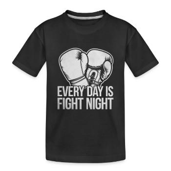 Chaque jour est Fight Night Boxer Sports Strength Gym - T-shirt bio Premium Enfant - noir - Devant