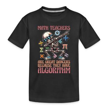 Mathématicien Les professeurs de mathématiques sont de grands statisticiens - T-shirt bio Premium Enfant - noir - Devant