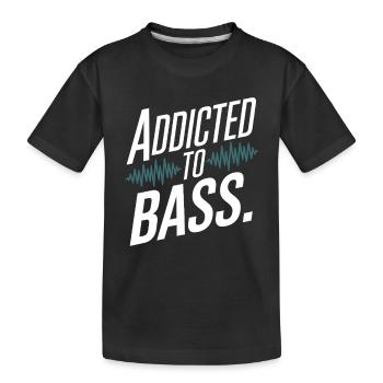 Bass Gitarrist Musiker Gear Funk Rock Jazz - Kinder Premium Bio T-Shirt - Schwarz - Vorne