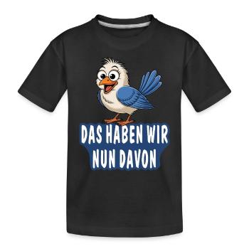 C’EST CE QUE NOUS EN TIRONS MAINTENANT - T-shirt bio Premium Enfant - noir - Devant