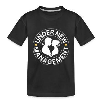Unter neuer Leitung Hochzeit Design - Kinder Premium Bio T-Shirt - Schwarz - Vorne