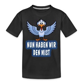 MAINTENANT, NOUS AVONS LA MERDE - T-shirt bio Premium Enfant - noir - Devant