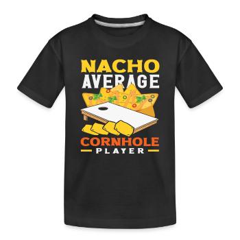 Nicht Dein Durchschnitts-Cornhole-Spieler - Kinder Premium Bio T-Shirt - Schwarz - Vorne