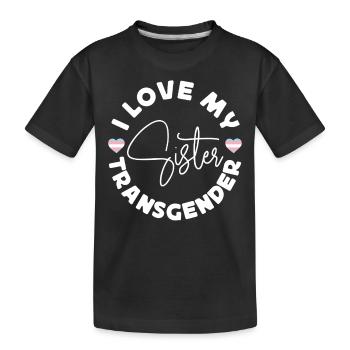 Transgender Trans LGBT Pride - Kids' Premium Organic T-Shirt - black - Front