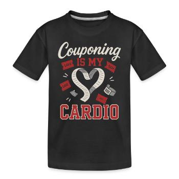 The Competitive Food Shopper Fast Cart - Kids' Premium Organic T-Shirt - black - Front