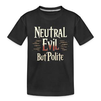 Larp Live-action-rollenspiel-spiel Fantasy Combat - Kinder Premium Bio T-Shirt - Schwarz - Vorne