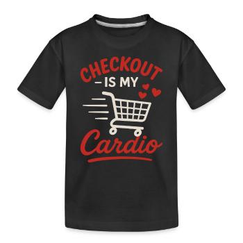 The Competitive Food Shopper Fast Cart - Kids' Premium Organic T-Shirt - black - Front