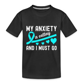 Trouble anxieux Trouble anxieux - T-shirt bio Premium Enfant - noir - Devant
