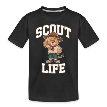 Scout Guide Scout Camping - T-shirt bio Premium Enfant - noir - Devant