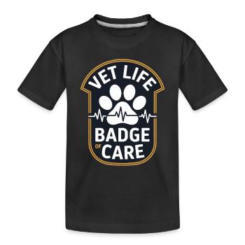 Tierarzte Experte Für Tierärzte - Kinder Premium Bio T-Shirt - Schwarz - Vorne